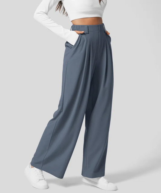 Alden Elegant Elasticated High-Waisted Trousers | Last Day Of Sale!