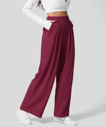 Alden Elegant Elasticated High-Waisted Trousers | Last Day Of Sale!