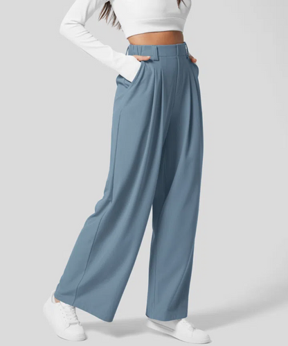 Alden Elegant Elasticated High-Waisted Trousers | Last Day Of Sale!