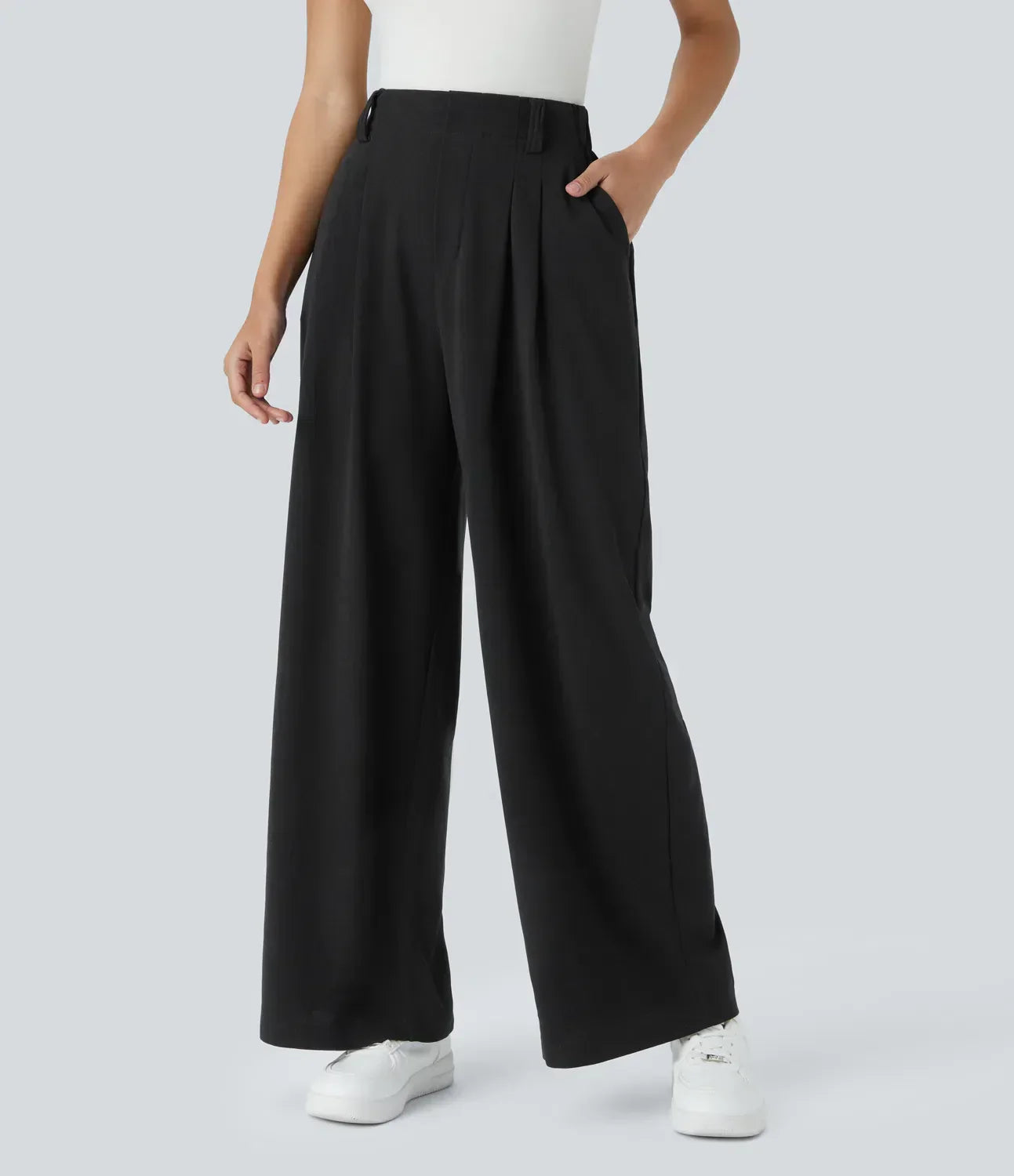 Alden Elegant Elasticated High-Waisted Trousers | Last Day Of Sale!