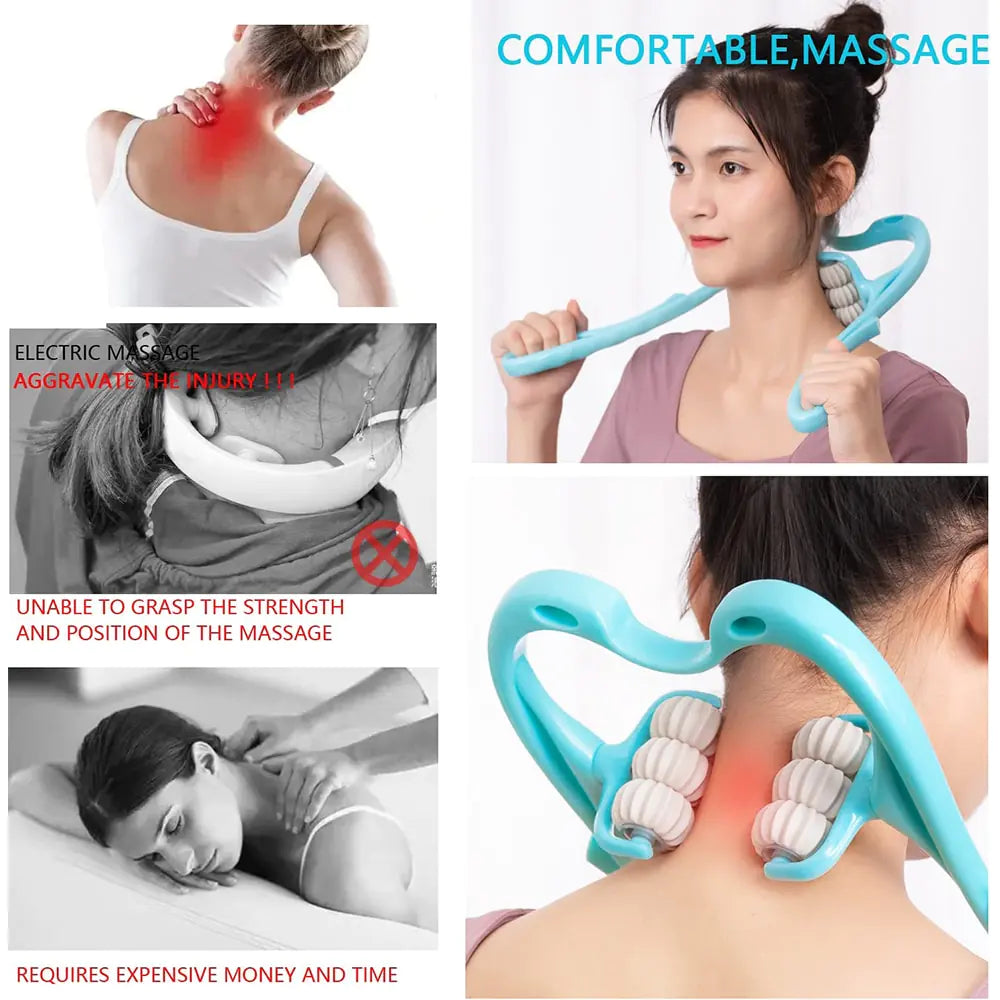 Ethereal Manual Neck Massager Trigger Point Roller Massager